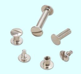 Buchschrauben 5 mm Schaftdurchmesser 2 mm | vernickelt (silberfarben)