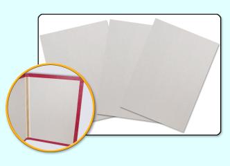 FASTBIND Graupappe für Hardcover/Ordner 