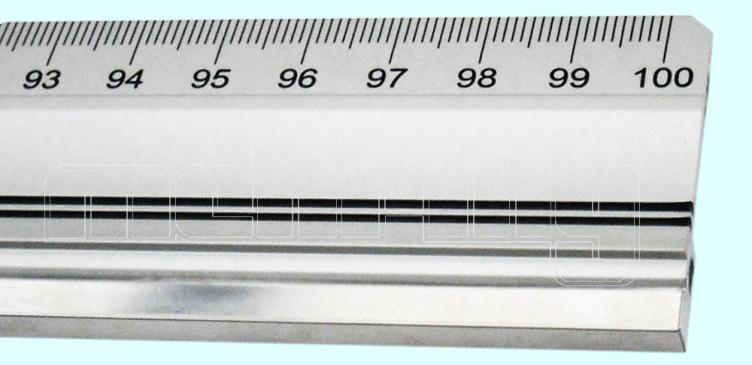 Aluminiumlineal, 100 cm 